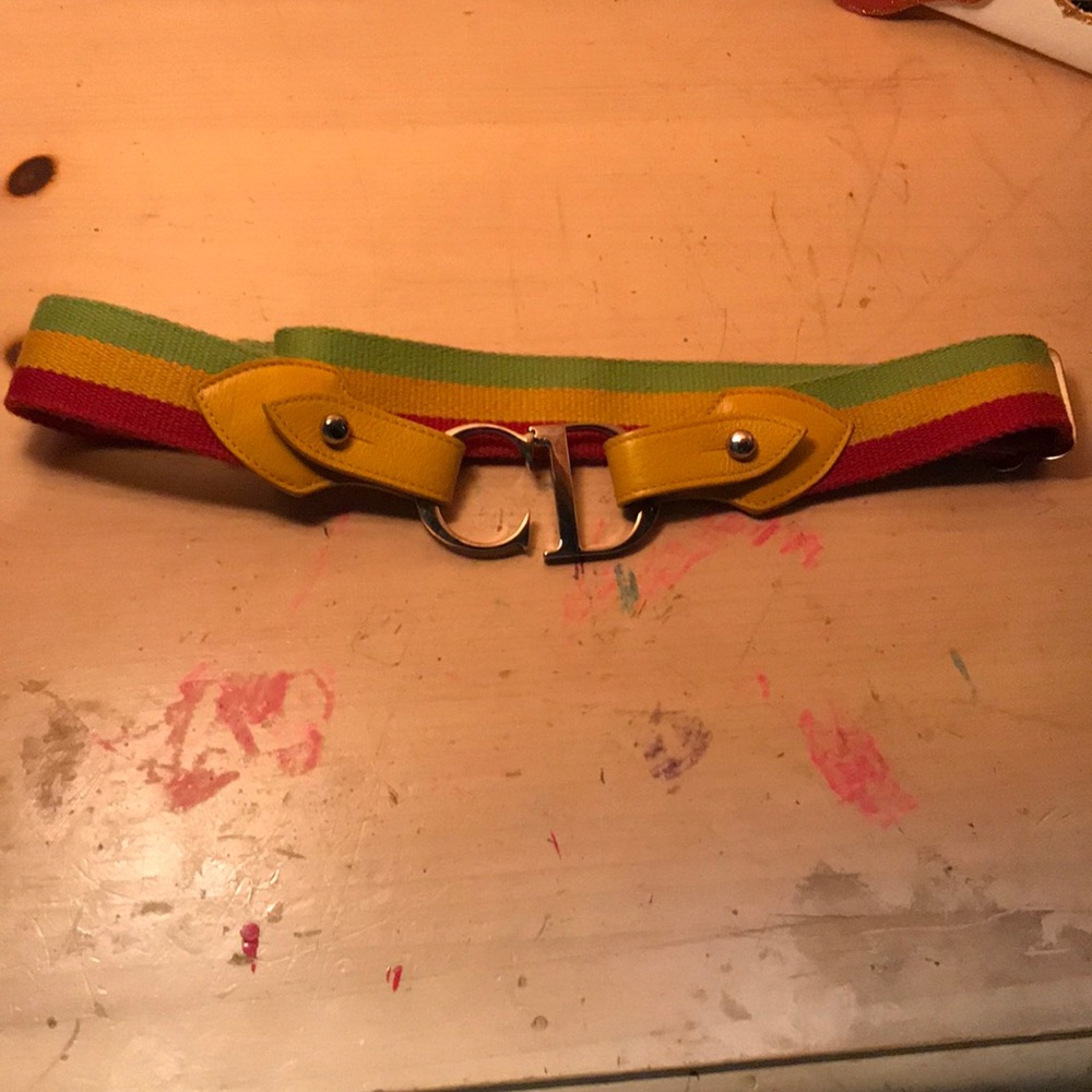 Christian dior. Rasta belt